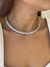 Choker zircônias prime banhado a prata