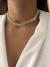 Choker malha trabalhada banhado a Prata