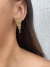 Brinco franja champanhe banhado a ouro 18k - comprar online