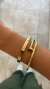 Bracelete prego banhado a ouro18k na internet