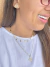 Imagem do Choker palitinhos e folhinhas chapadas banhado a ouro 18k