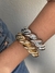 Bracelete croissant banhado a ouro18k