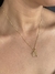 Colar patinha pet média vazada banhado a ouro18k