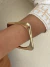 Bracelete quadrado banhado a ouro18k