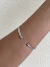 Bracelete fio duplo torcido banhado a prata - comprar online