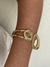 Bracelete dois elos orgânico banhado a ouro18k - comprar online
