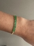 Pulseira riviera verde banhado a ouro18k