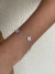 Pulseira trevos p com zircônias banhado a prata na internet