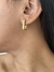 Brinco argola quadrada inspiração banhado a ouro 18k - comprar online