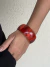 Bracelete cor café transparente