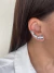 Brinco earcuff setas com zircônias banhado a prata - comprar online