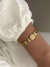 Bracelete inspiração Chn aço inox dourado
