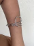 Bracelete fio duplo torcido banhado a prata na internet