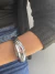 Bracelete croissant Banhado a prata - comprar online