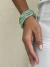 Pulseira verde tipo bambu - comprar online