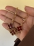 Colar Choker trevos vinho banhado a ouro18k - comprar online