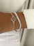 Pulseira malha banhado a prata - comprar online