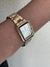 Relógio retangular P Dourado - comprar online