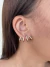 Brinco earhook garras banhado a Ouro18k