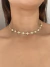 Choker concha banhado a ouro18k