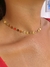 Colar choker 45cm bolas de plaquinhas lisas banhado a ouro 18k - Cheias de Charme Joias - Acessórios da moda 