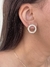 Conjunto círculo de inspiração cravejado banhado a ouro18k na internet