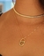 Choker malha média Thássia Naves banhada a ouro 18k - loja online