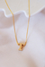 Colar pingente letra T banhado ouro 18k na internet