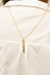 Colar com plaquinha da Gratidão banhado a ouro 18k - loja online