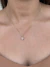 Colar coração ponto de luz de zircônia banhado A ouro18k - Cheias de Charme Joias - Acessórios da moda 