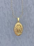 Colar delicada com pingente médio nossa senhora das graças banhado a ouro 18k - comprar online