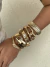Imagem do Bracelete bambu banhado a ouro18k