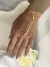 Pulseira fita Hand Chain banhado a ouro18k