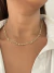 Colar triplo esferas delicado banhado a ouro18k