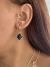 Argolinha trevo preto banhado a ouro18k