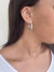 Argola transparente média - Cheias de Charme Joias - Semijoias da moda 