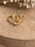 Anel inspiração CC banhado a ouro 18k - comprar online