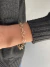 Pulseira losangos vazados banhado a ouro18k - comprar online