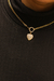 Colar correntaria prime com pingente de coração cravejado com zircônias banhado a ouro 18k - loja online