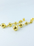 Brinco esferas lisas G banhado a ouro 18k - comprar online