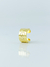 Piercing fake dourado regulável largo banhado a ouro 18k antialérgico