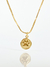 Colar medalha P pet banhado a ouro 18k - comprar online