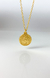 Colar dourado com medalha de Nossa Senhora Milagrosa banhado a ouro 18k antialérgico