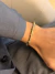 Bracelete fio com faixas de zircônias banhado a ouro18k