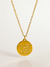 Colar com pingente escrito "tudo posso naquele que me fortalece" banhado a ouro 18k