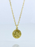 Colar dourado com pingente do signo de leão banhado a ouro 18k antialérgico