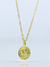 Colar com pingente do signo de libra banhado a ouro 18k antialérgico