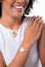 Pulseira coração riscado G central banhada a ouro 18k - comprar online