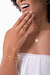 Colar com medalha e rosa com frase banhado a ouro 18k - Cheias de Charme Joias - Semijoias da moda 
