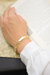 Pulseira de fita grossa banhada a ouro 18k - comprar online